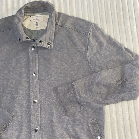 Vintage Mens John Varvatos X Converse Track Jacket Gray Size XL - Picture 2 of 10